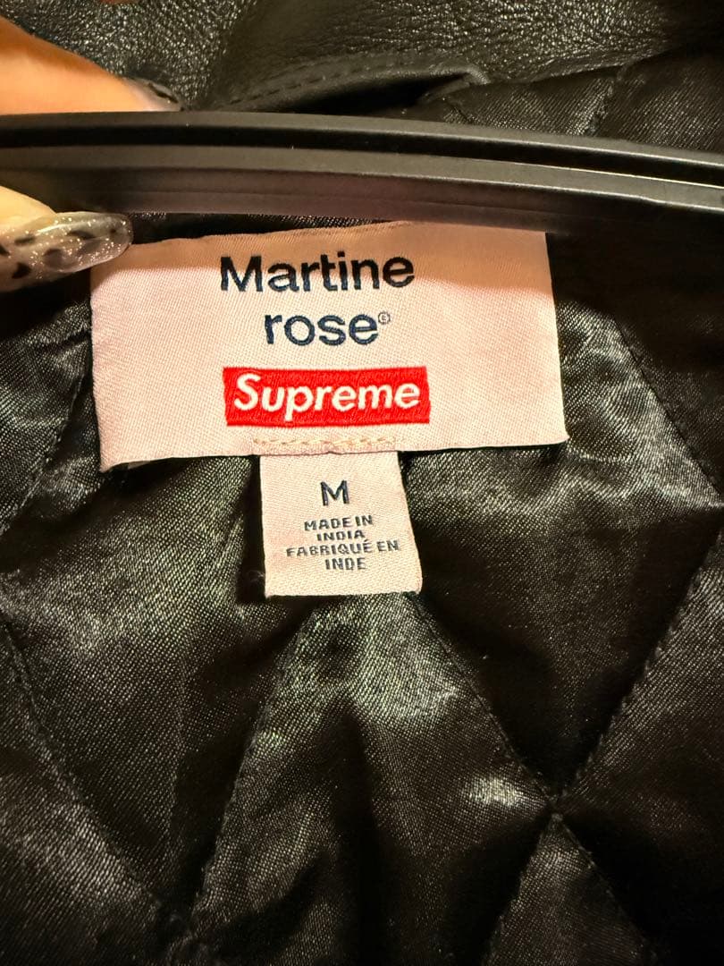 supreme Martine Rose Leather Jacket 本人着用