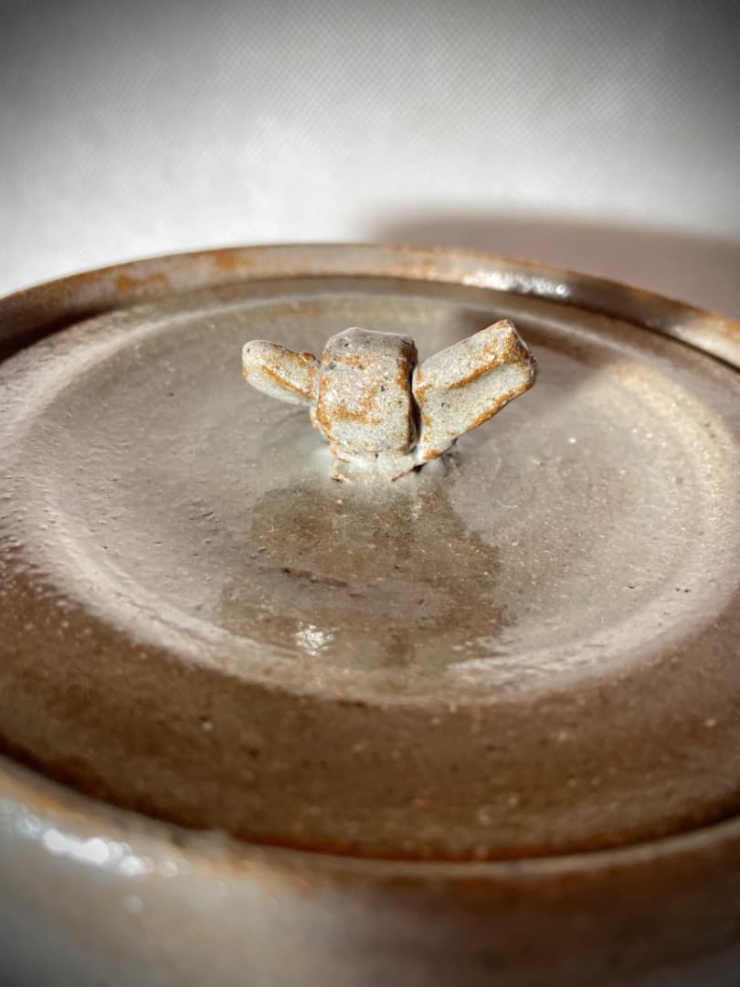 虫明焼 雁 水差 茶道具 / サイズ 高 22cm 口径 13.5cm