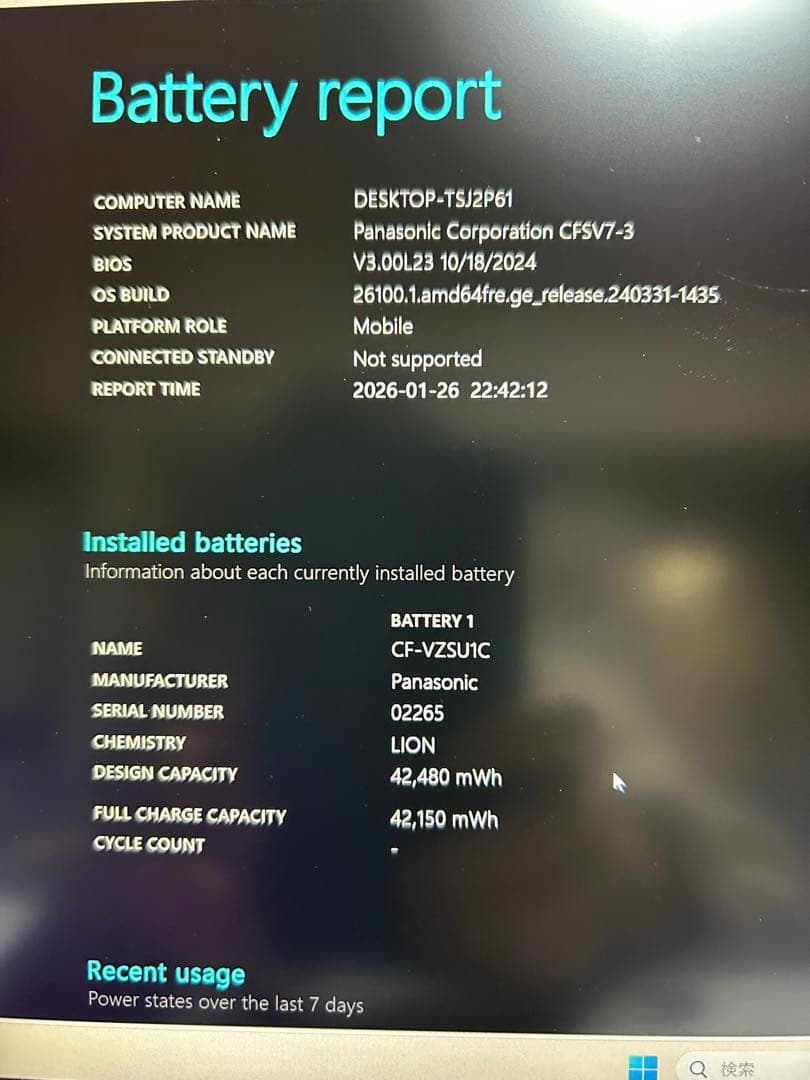 Let's note レッツノート CF-SV7