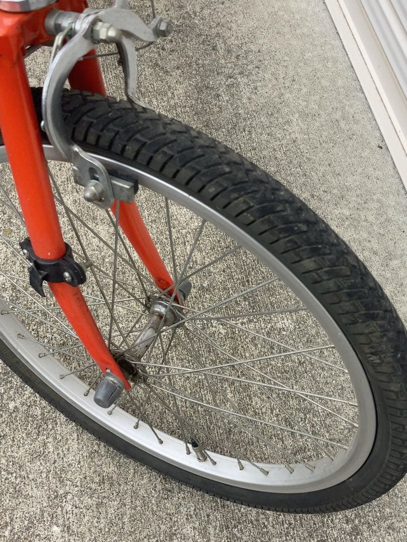 昭和　レトロ　折りたたみ自転車 オレンジ ペニンシュラ　引き取り限定