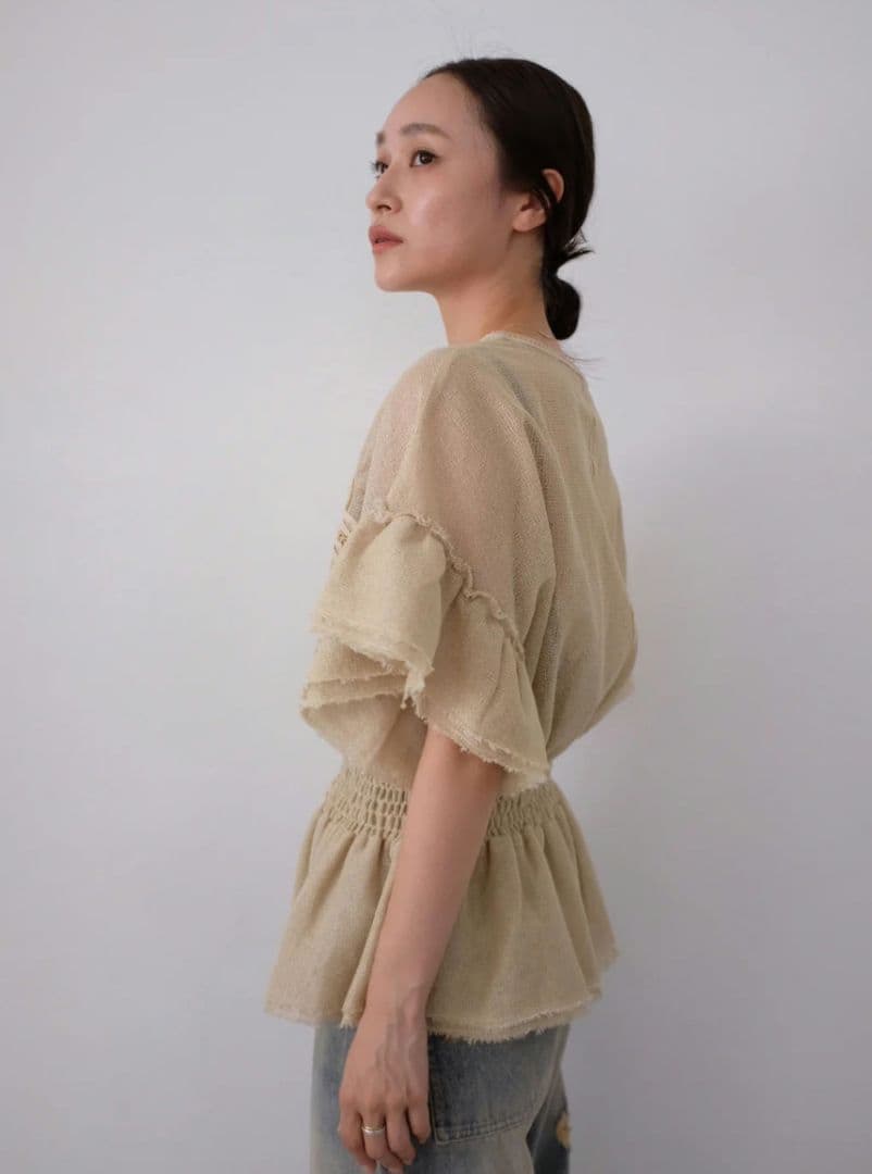 トップス Hella embroidery blouse