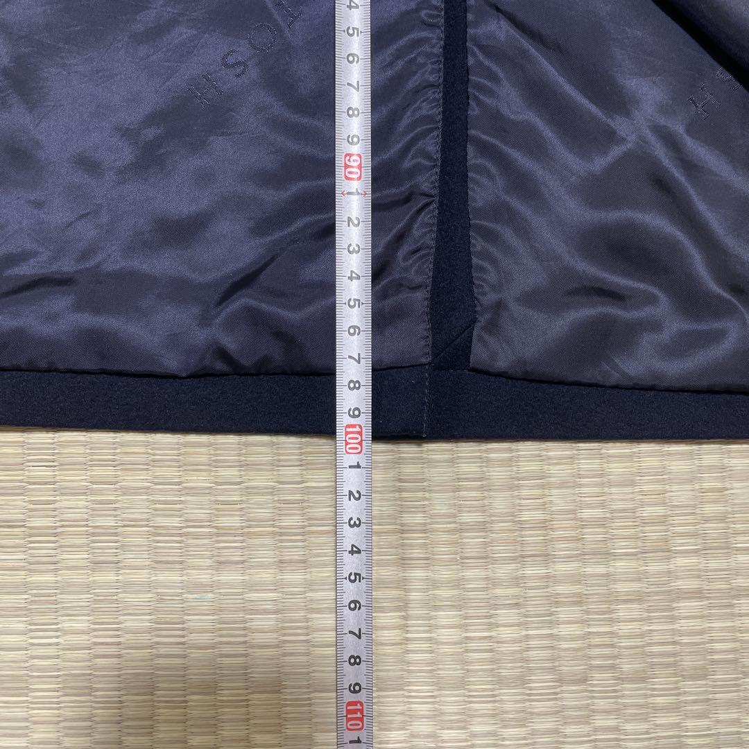 【美品】マッキントッシュ ステンカラーコート Lロロピアーナ ネイビー