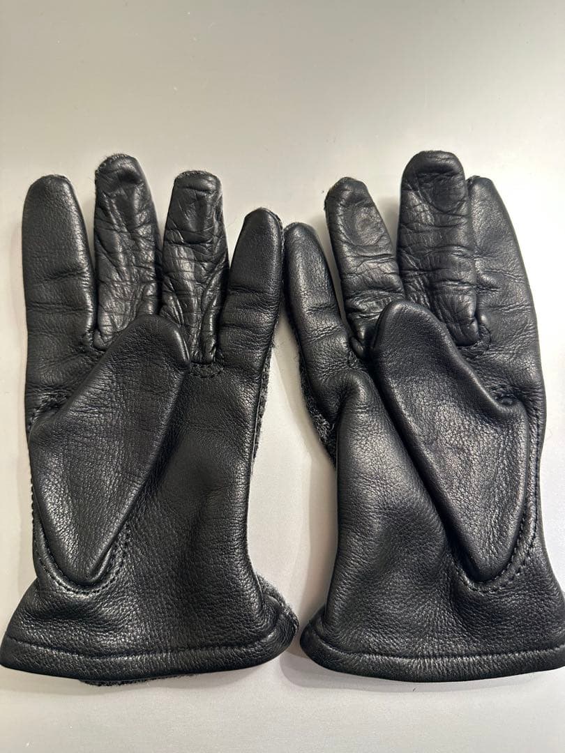 コムデギャルソンオム　ハリスツイード レザー　グローブ　手袋　supreme