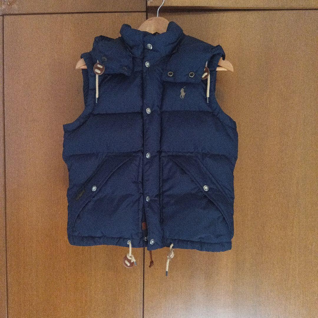 【ピンク】Polo Ralph Lauren ネイビー ダウンベスト