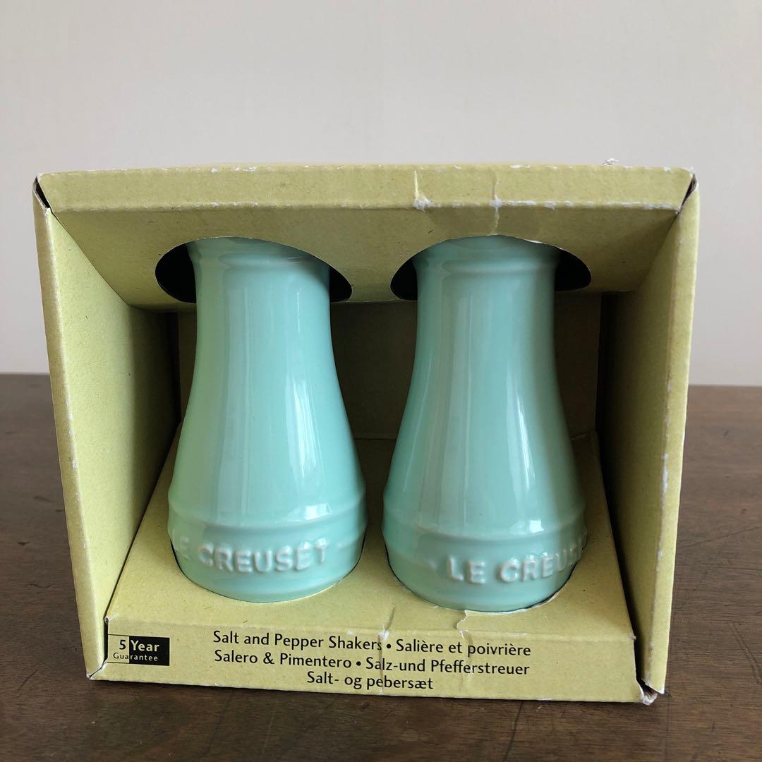 値下げ　(未使用品) LE CREUSET 塩・胡椒入れ ミントグリーン