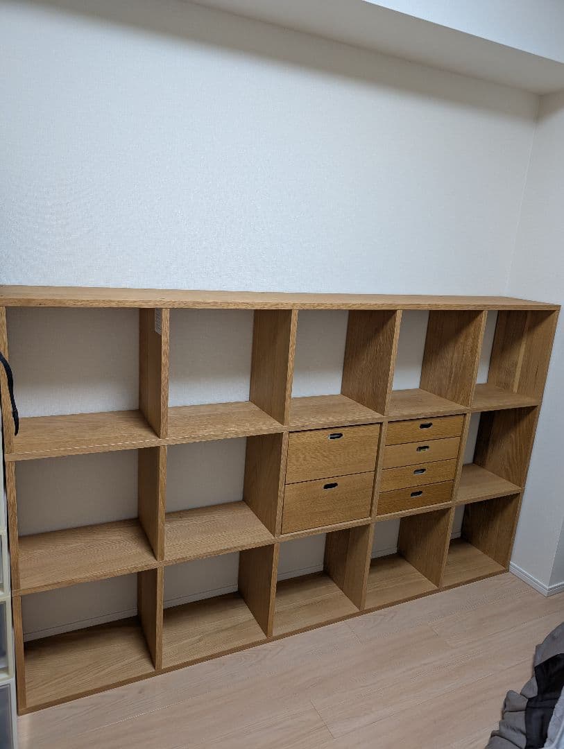 あらあおぱぱ スタッキングシェルフ チェスト2つ付き 5x3段