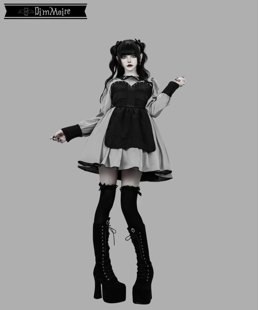 DimMoire ゴーストメイド十字ドレス　グレー