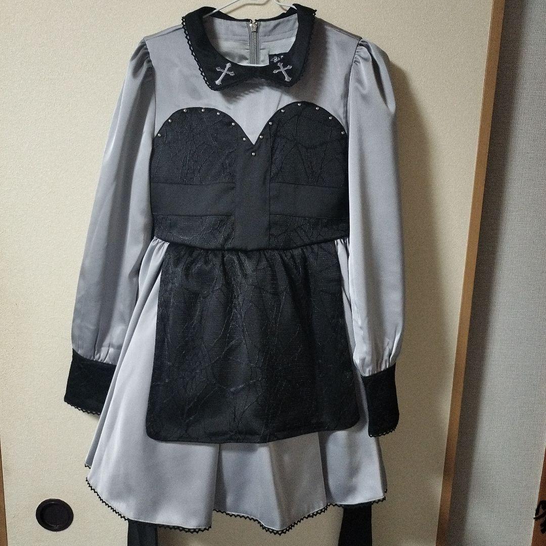 DimMoire ゴーストメイド十字ドレス　グレー