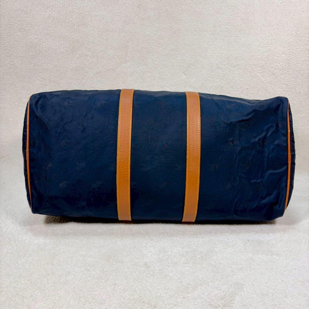 【美品✨】ハンティングワールド　ボストン 紺　総柄　バチュークロス　2way