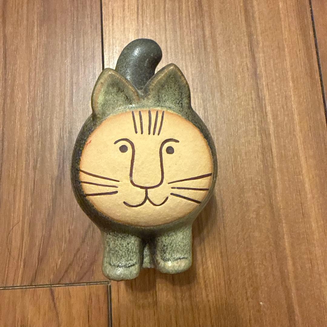 リサラーソン　猫　陶器 置物 約10cm