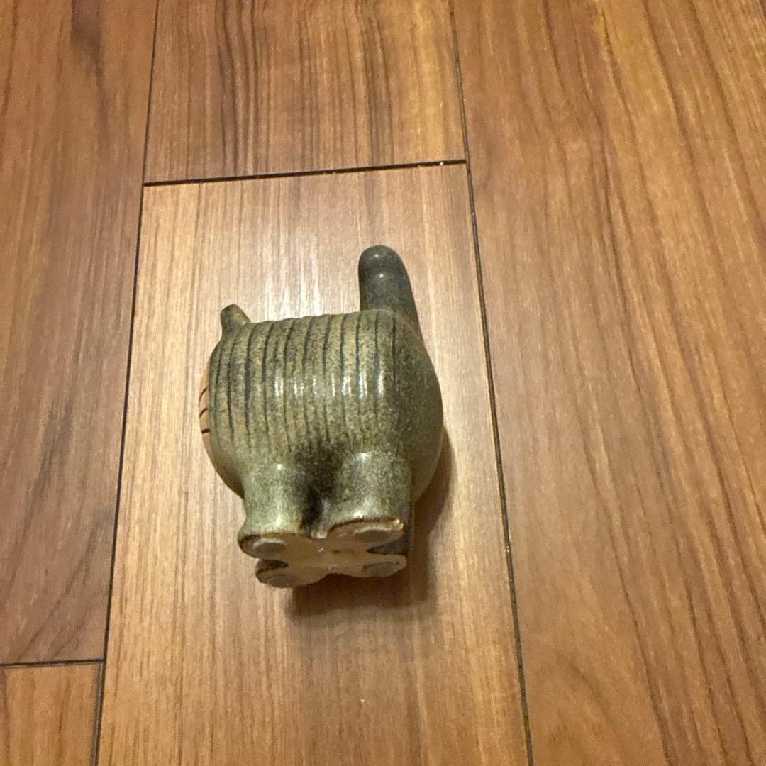リサラーソン　猫　陶器 置物 約10cm