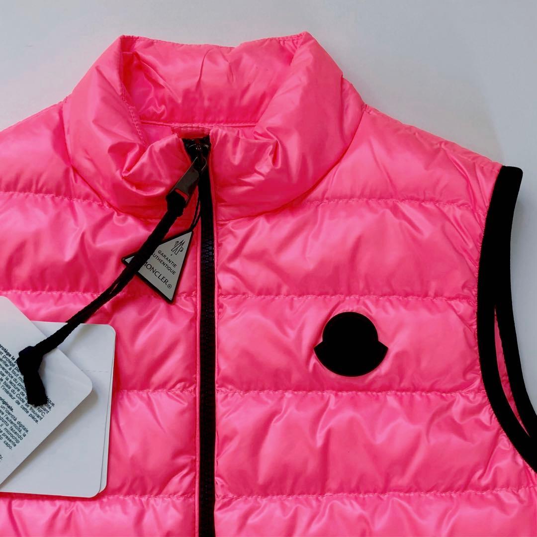 新品 モンクレール キッズ 14A ダウンベスト ダウン ベスト ピンク