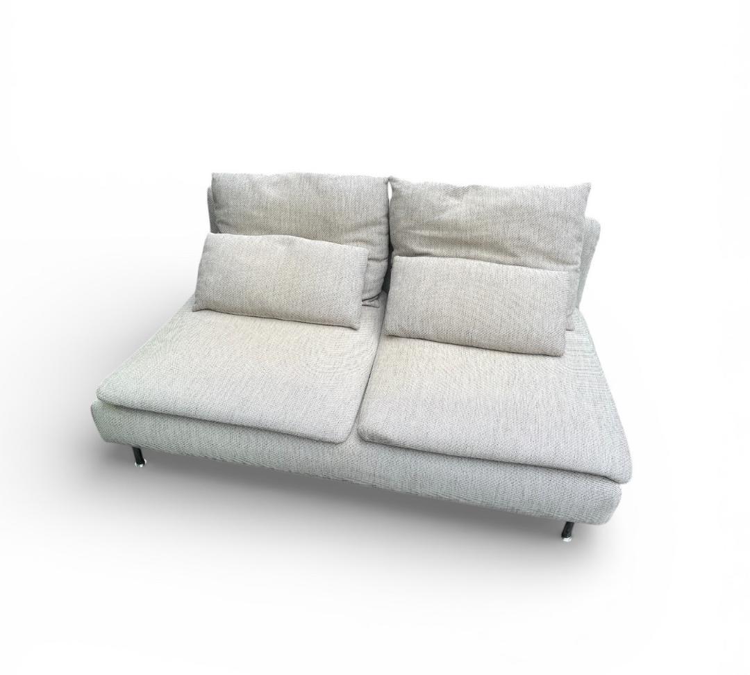 大阪京都限定 イケア ソーデルハムン 3人掛け ヴィーアルプ ベージュ/ブラウン