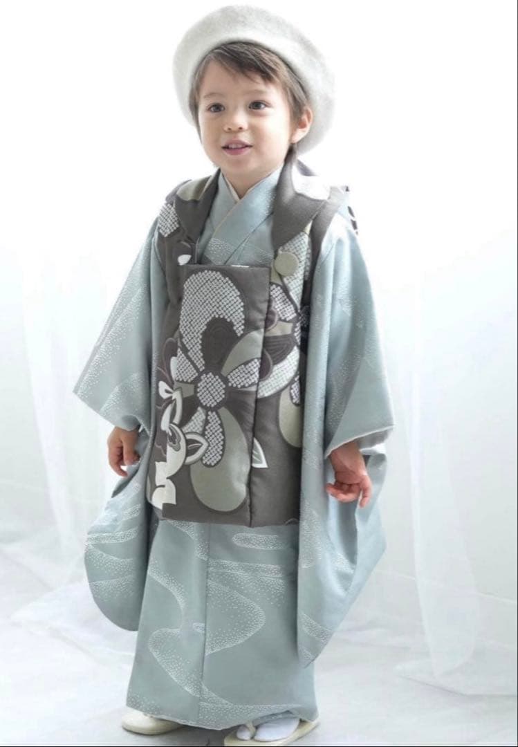 ひよこ商店３歳七五三のお祝い着セット着物被布セット