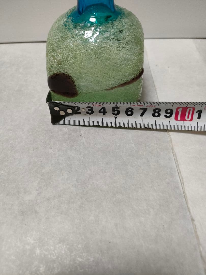 希少　名工　琉球ガラス　稲嶺盛吉さん　作品　一点物　フラワーベースにも