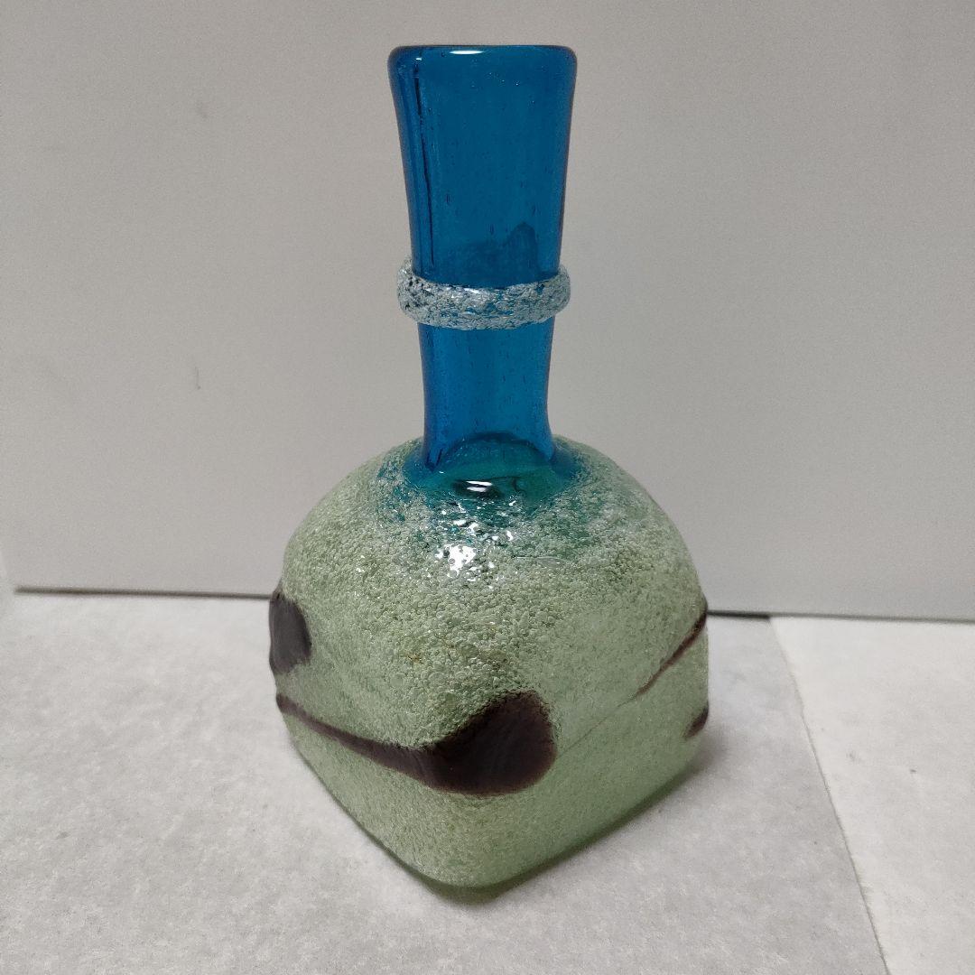 希少　名工　琉球ガラス　稲嶺盛吉さん　作品　一点物　フラワーベースにも