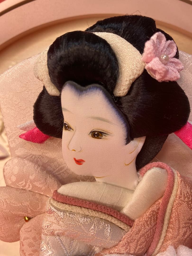 羽子板　円形アクリルケース７号・サイズ間口約３４×奥行約１６×高さ約２９㎝