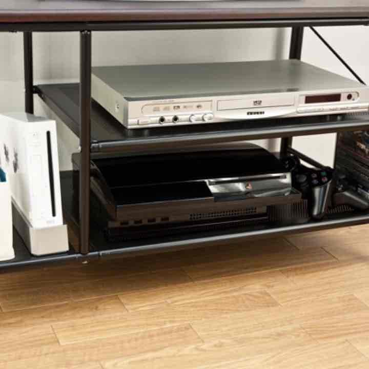 ゲーム機収納AVラック　80幅　BK/WH