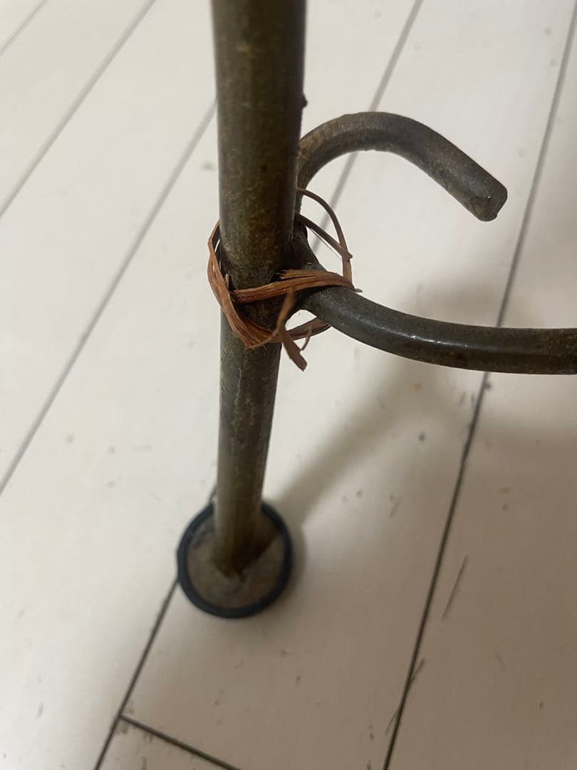 1980’s ビンテージ 椅子 ラタン 籐 チェア 金属脚 デザインチェア