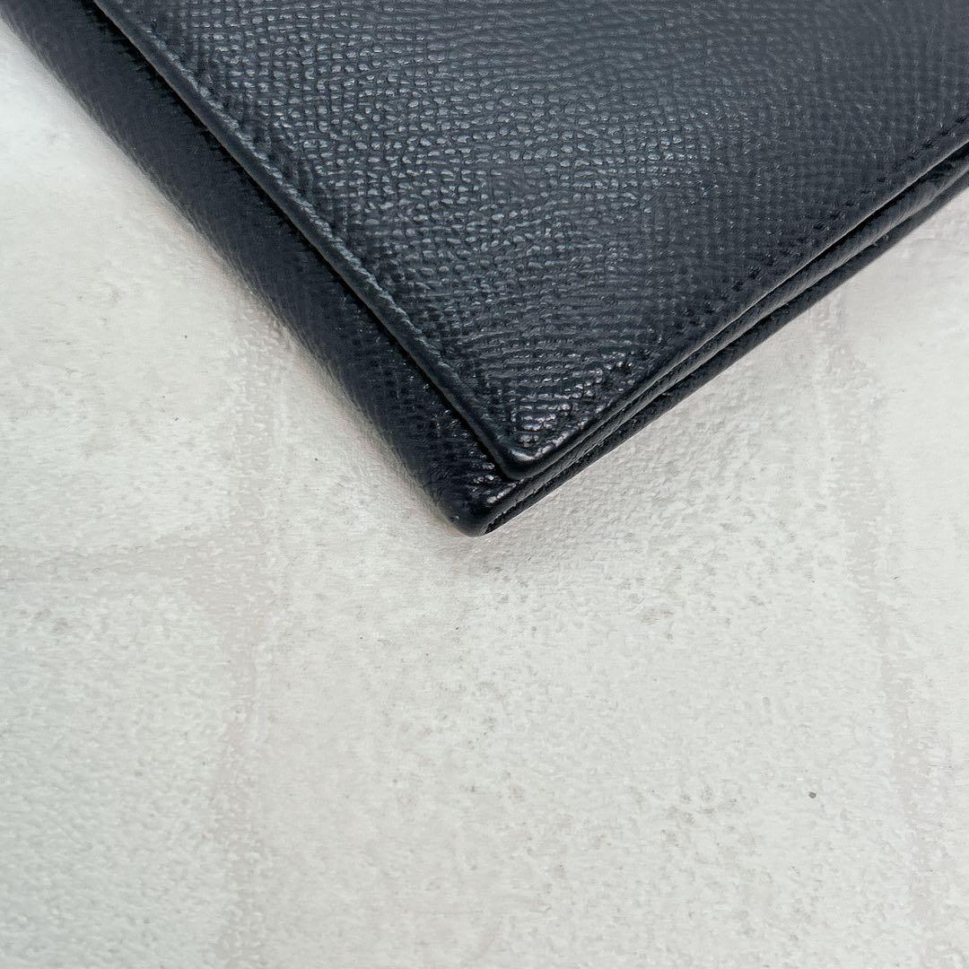 美品✨ブルガリ BVLGARI ロゴリング 長財布 ブラック 黒 シルバー金具