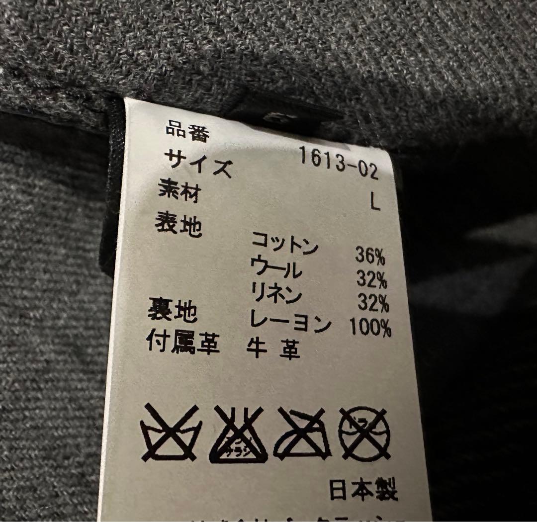 【定価17万】BACKLASH袖レザーツイードコート/バックラッシュライダース革