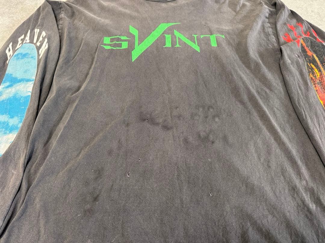 セントマイケル　SAINT Mxxxxxx Vlone　ロンT　Lサイズ最終値下