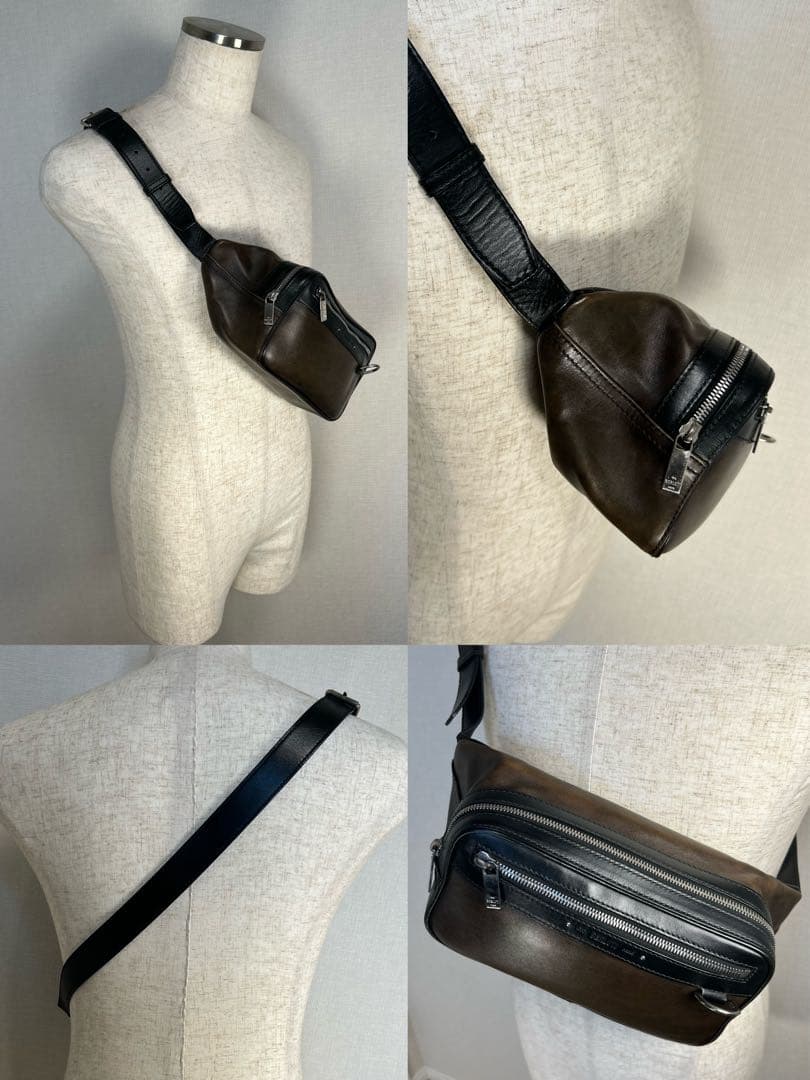 極美品　25万円 Berluti ボディバッグ ウエストバッグ レザー　バッグ