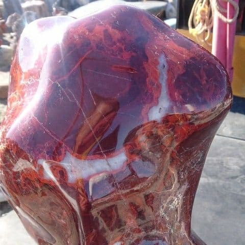 特大紅加茂石 庭石 鑑賞石 原石 置物 オブジェ インテリア 原石