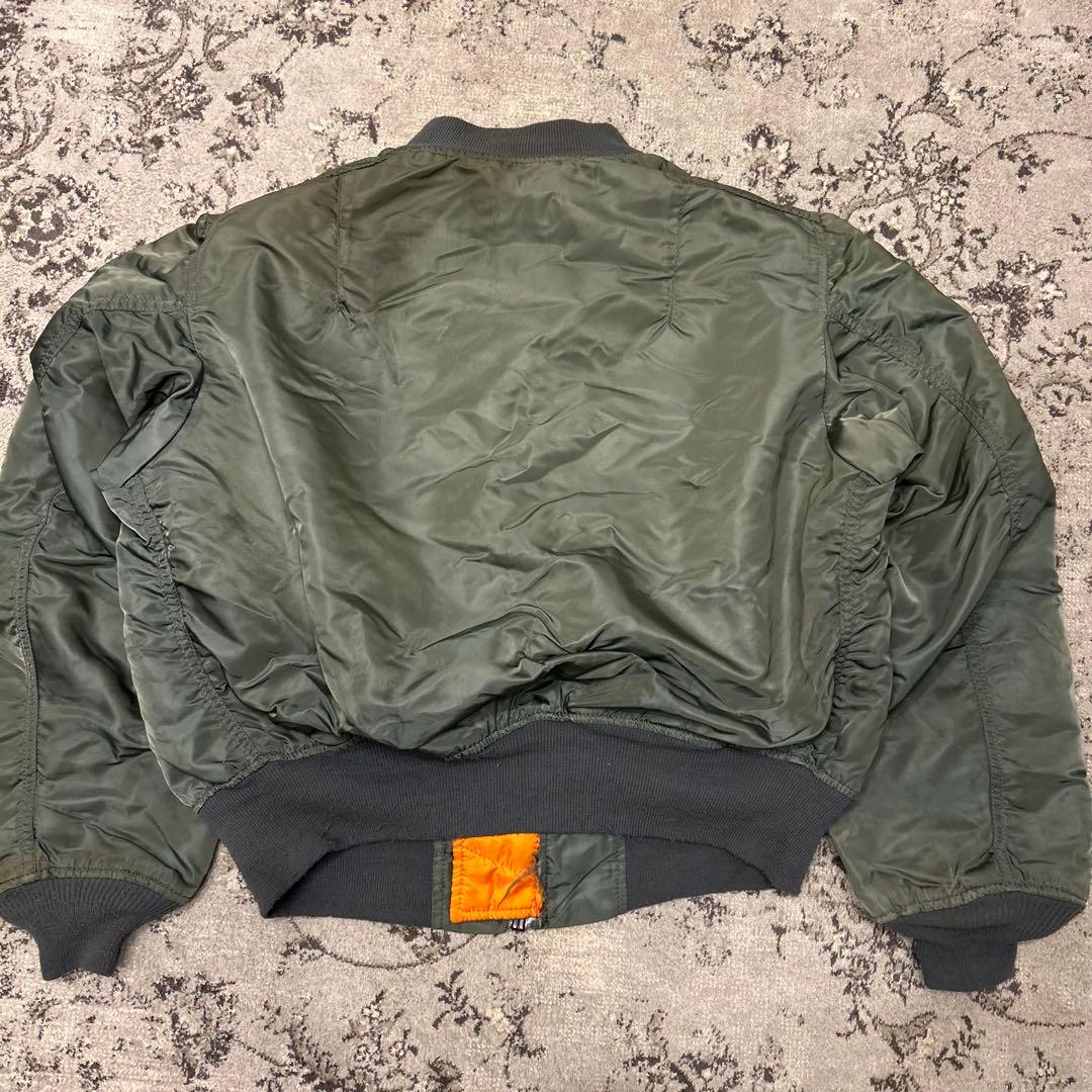 ALPHA 90s USA 黒タグ　MA-1 ミリタリージャケットL