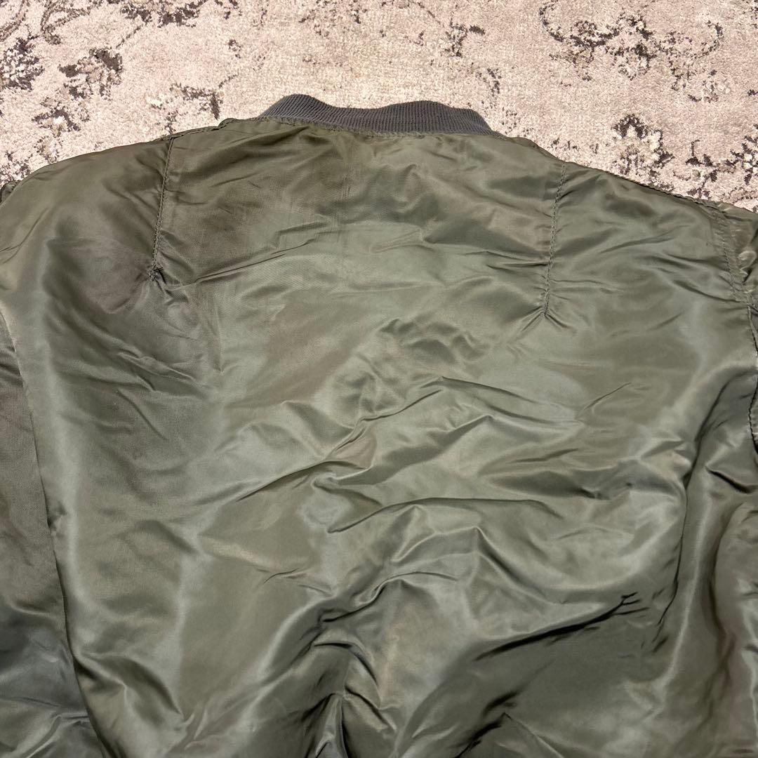 ALPHA 90s USA 黒タグ　MA-1 ミリタリージャケットL