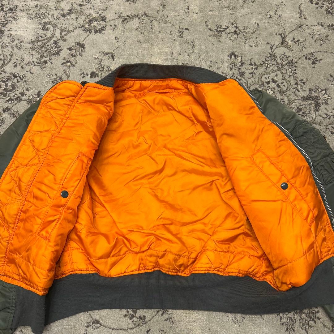 ALPHA 90s USA 黒タグ　MA-1 ミリタリージャケットL