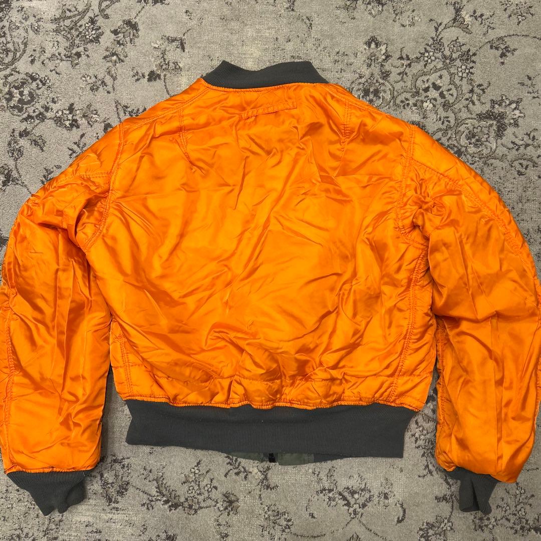 ALPHA 90s USA 黒タグ　MA-1 ミリタリージャケットL