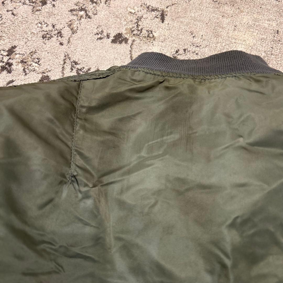 ALPHA 90s USA 黒タグ　MA-1 ミリタリージャケットL