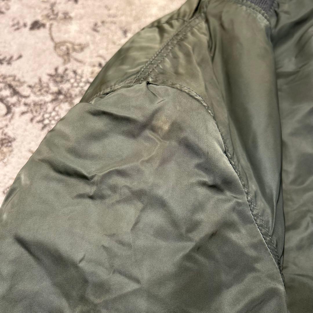 ALPHA 90s USA 黒タグ　MA-1 ミリタリージャケットL