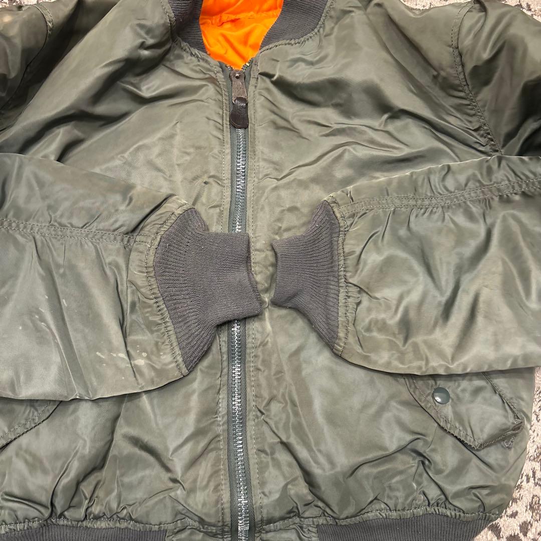 ALPHA 90s USA 黒タグ　MA-1 ミリタリージャケットL