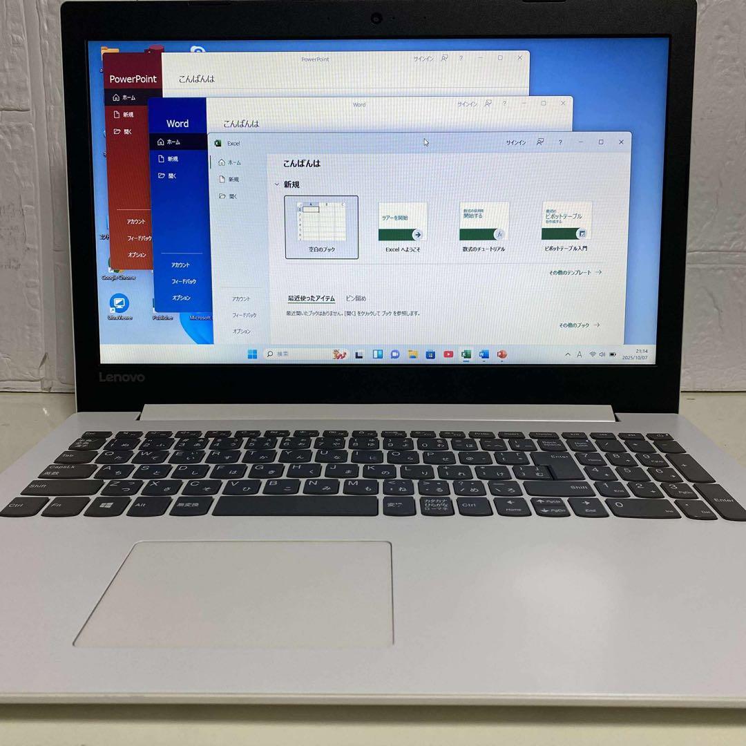 Windows11 オフィス2024年　SSD 256GB 美品レノボノートPC