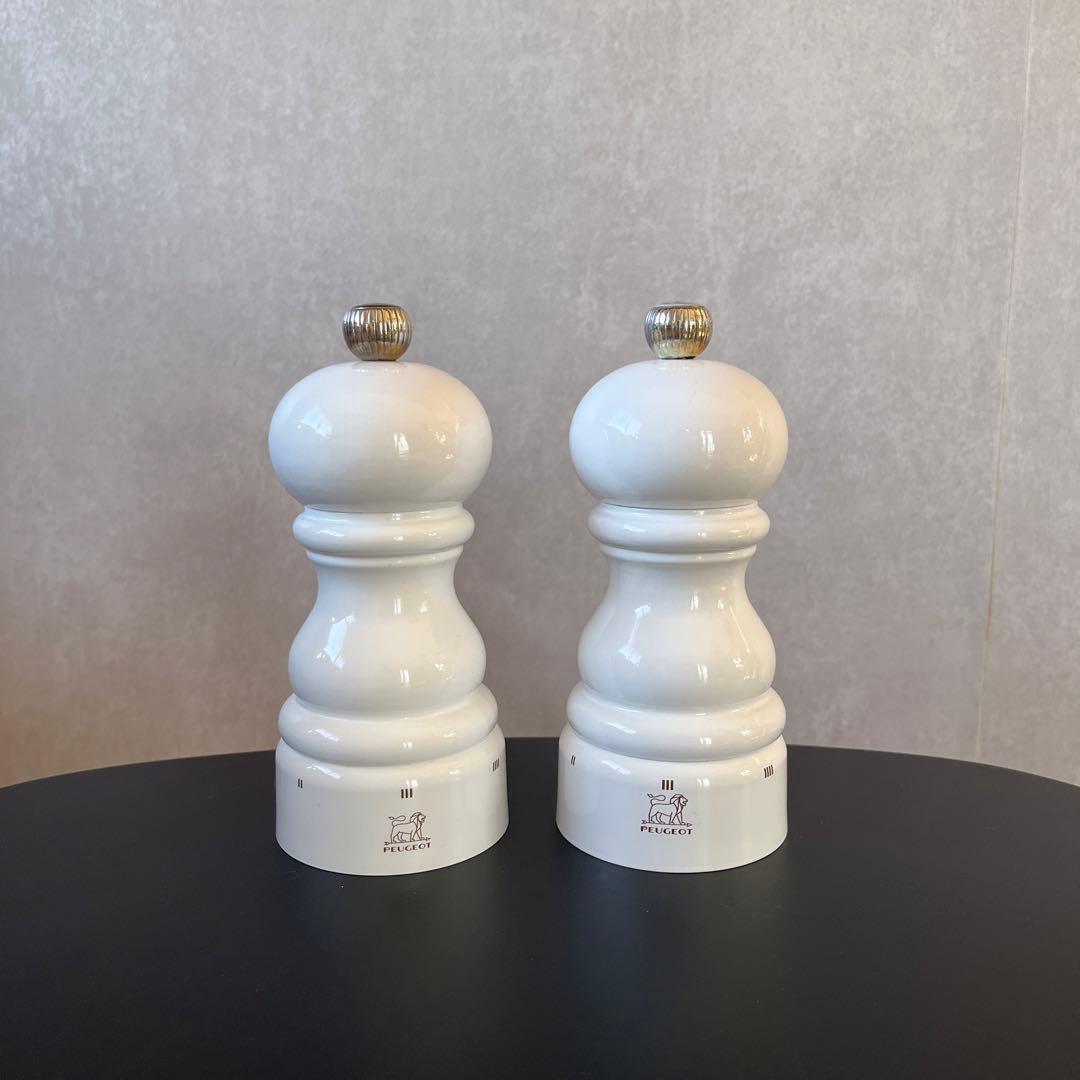 ペッパー&ソルトミルセット ホワイトラッカー Peugeot