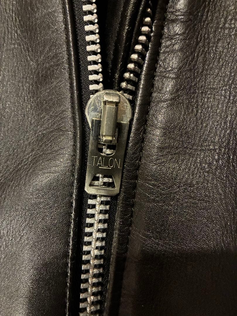 ビンテージ　本革 ダブルライダースジャケット talon 値下げ交渉ok