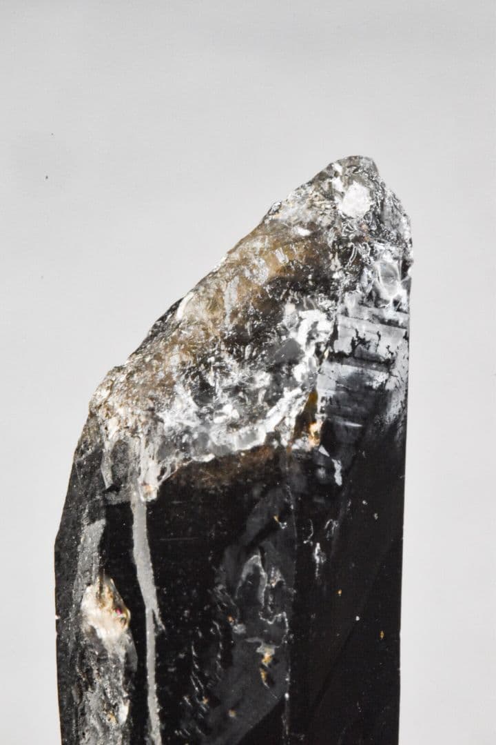 岐阜県中津川市蛭川田原産 スモーキークォーツ玉滴石付き