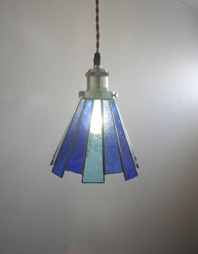 ✴︎:.。.ブルーフレアの14面ペンダントライト　＊送料無料＊