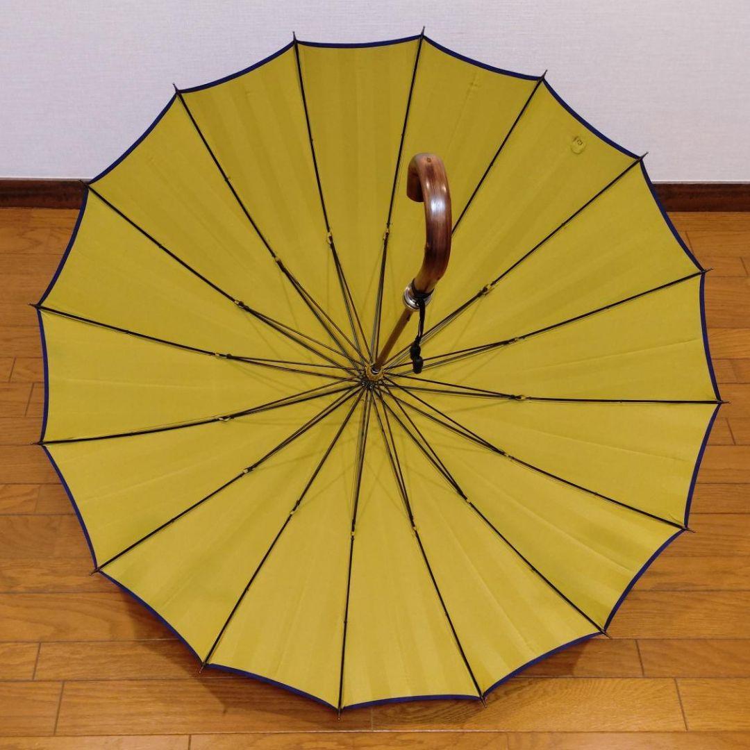 前原光榮商店　紳士　雨傘　シャドウ-ネイビー×マスタード