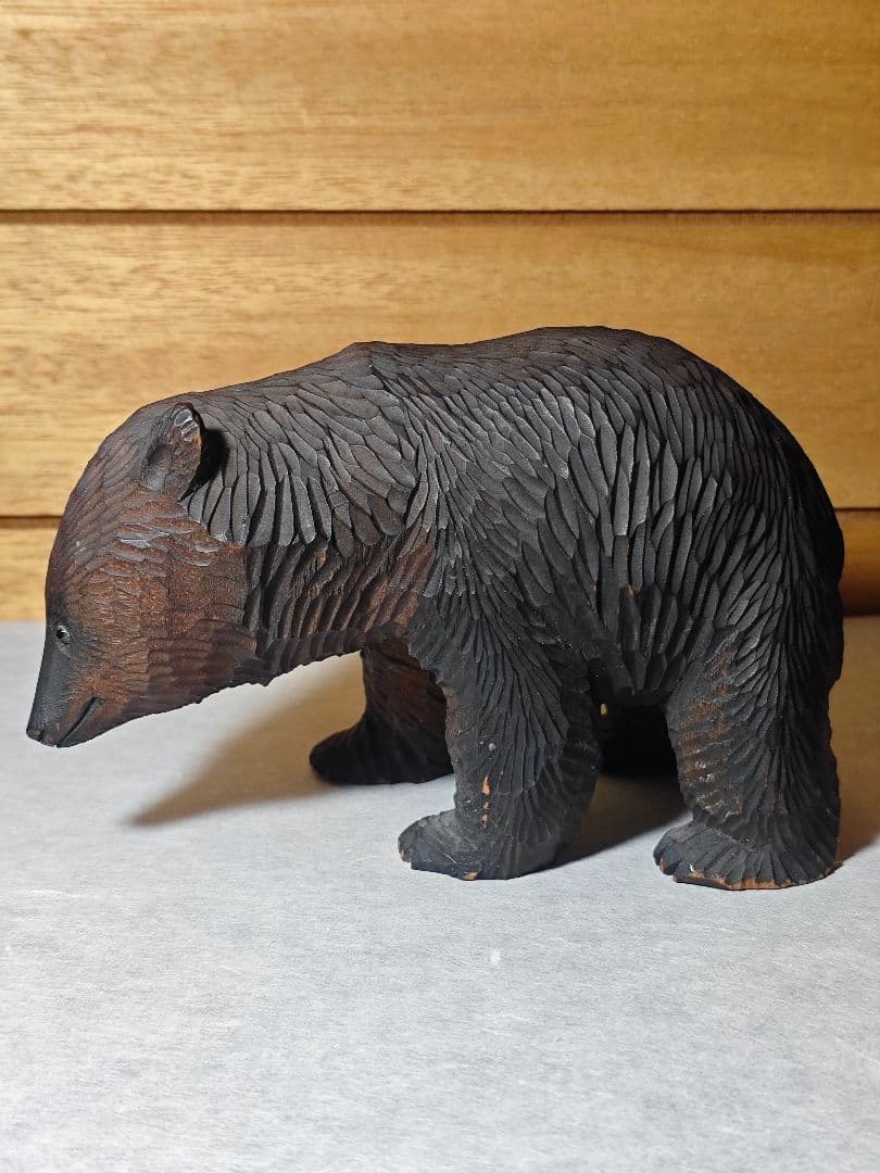 熊　木彫り　八雲　やくも　朴瑩 中里伊三郎　 北海道　民芸　　　希少