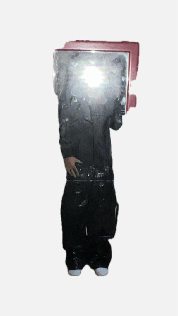 パンツ goar archive BLACK CROCO ZIPPER PANTS S