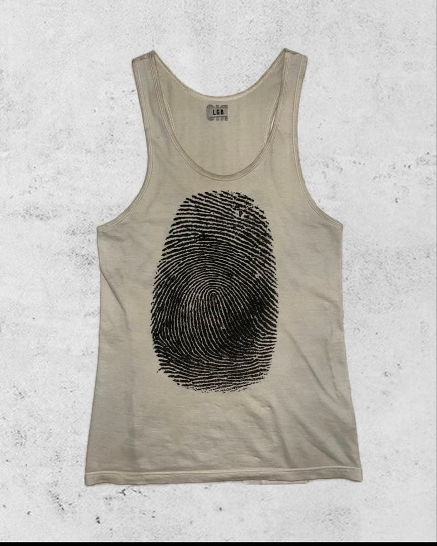 トップス LGB hand graphic tank top