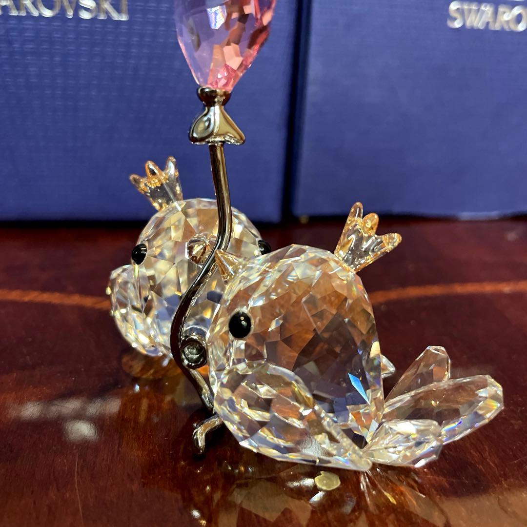 スワロフスキー　ラブバード置物