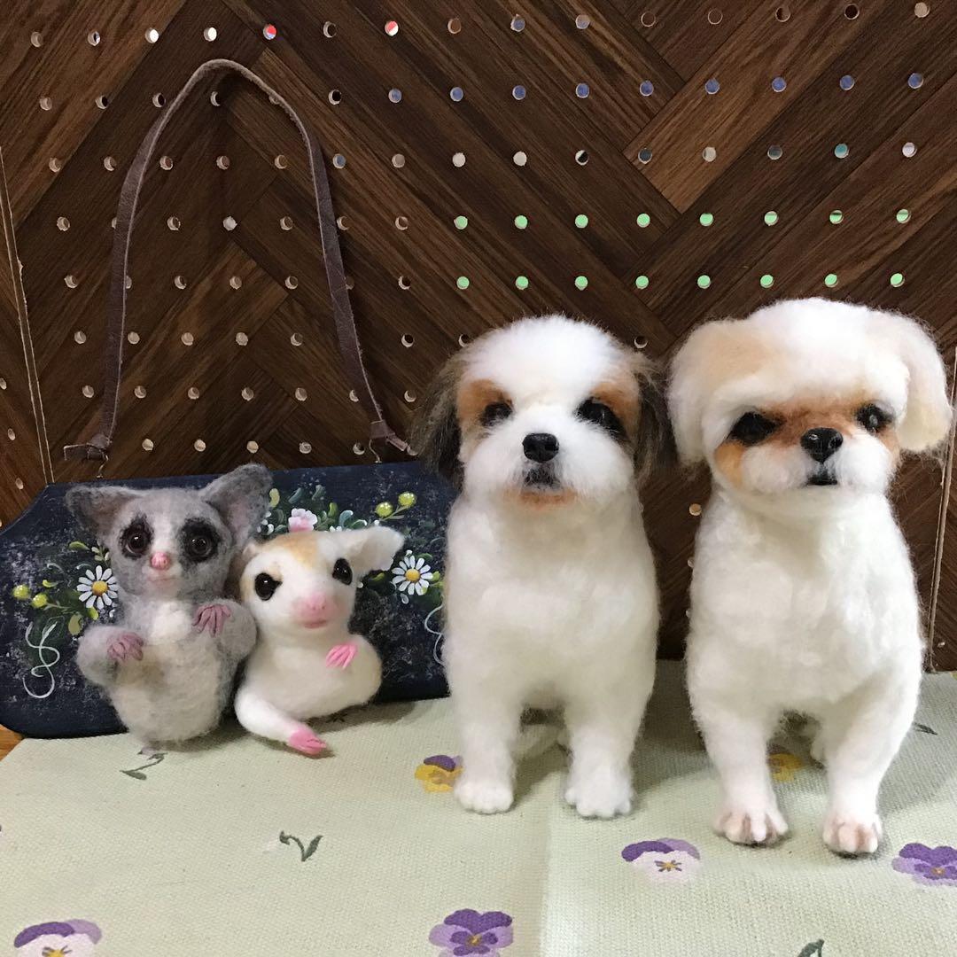 (^^)様確認用（シーズーお座り2体、ウェルカムボード）