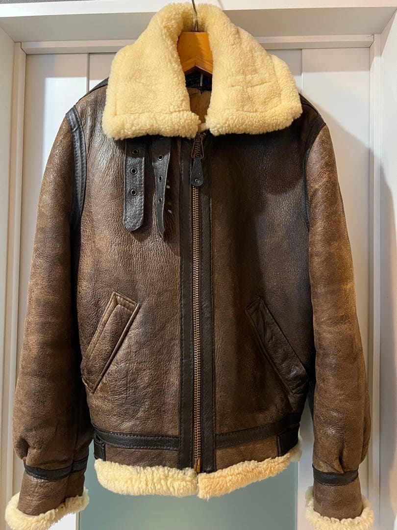 ショット　b3 ムートンジャケット　フライト　 USA 90s ヴィンテージ