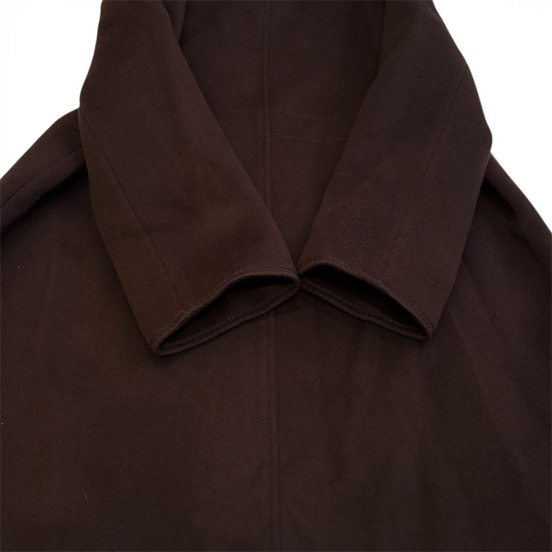 インゲボルグ ダッフルコート 4トグル Aライン　フード付き　ブラウン