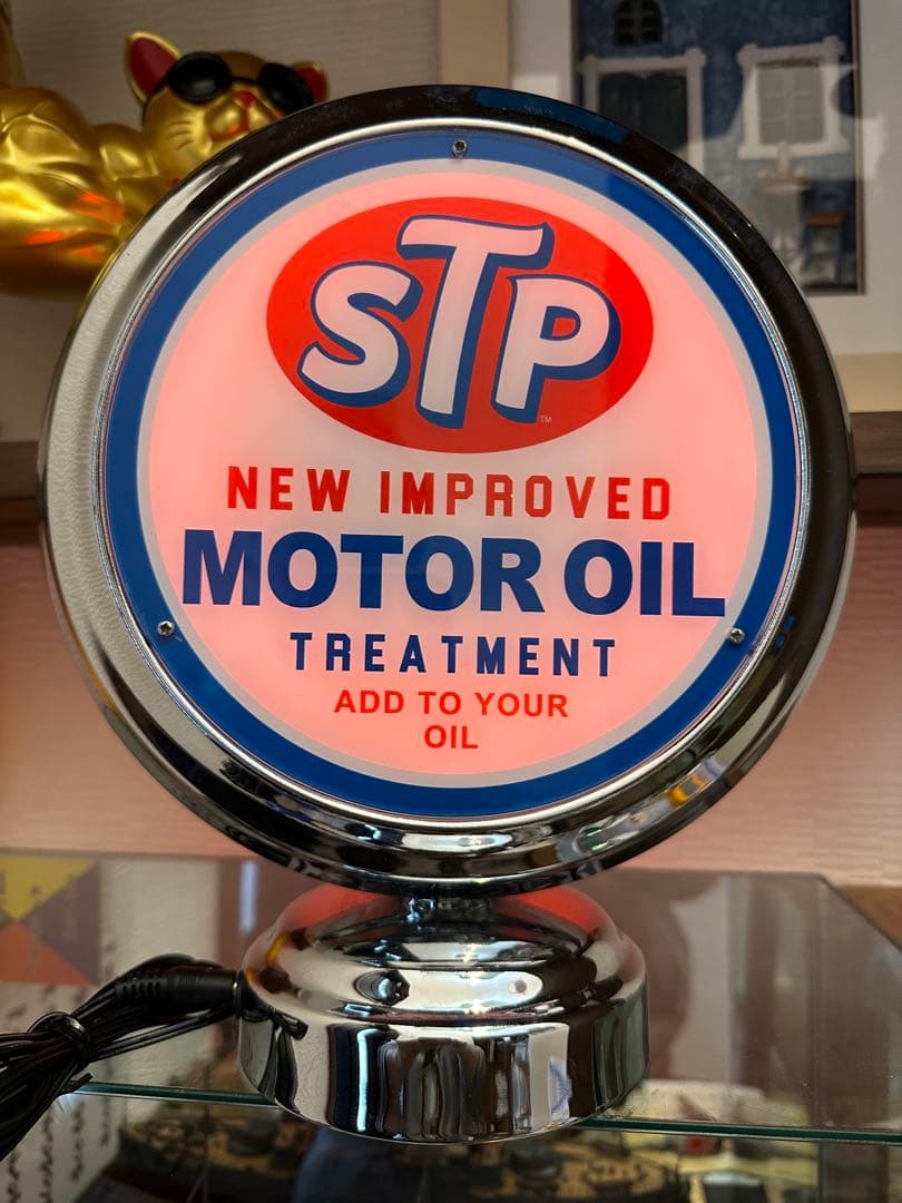 専用‼️ネオンクロック‼️STP‼️ガスランプ‼️アメリカン雑貨‼️ネオン菅置時計‼️