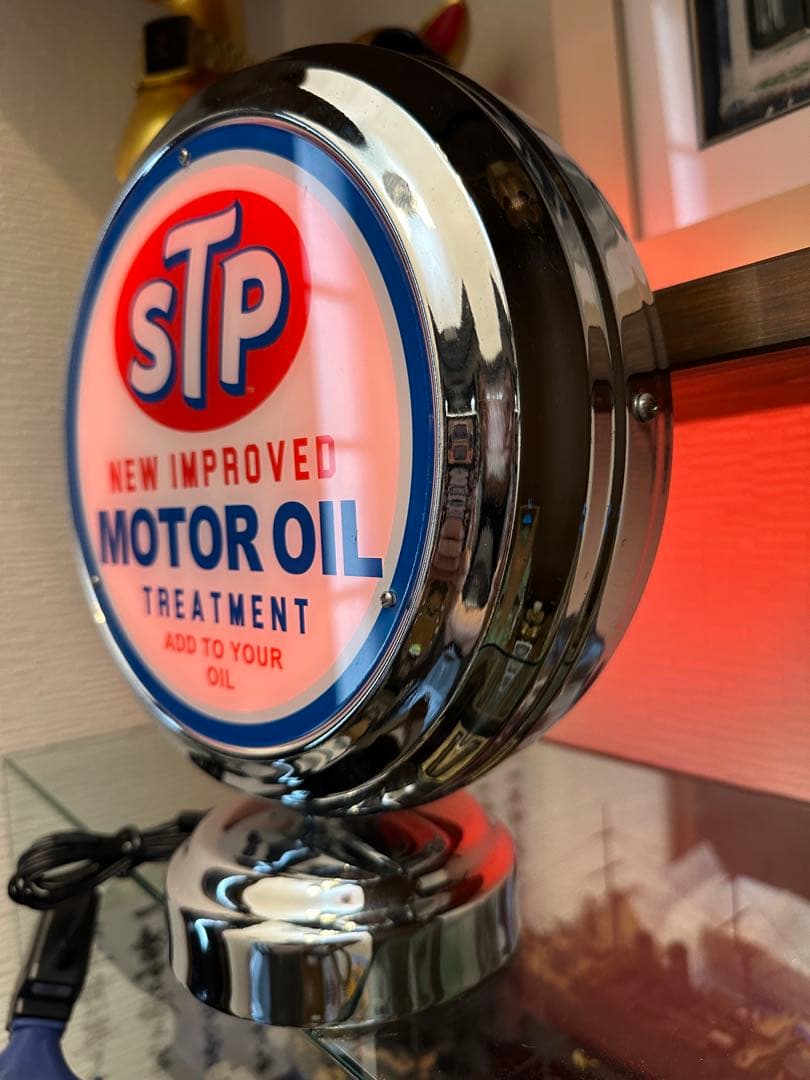 専用‼️ネオンクロック‼️STP‼️ガスランプ‼️アメリカン雑貨‼️ネオン菅置時計‼️